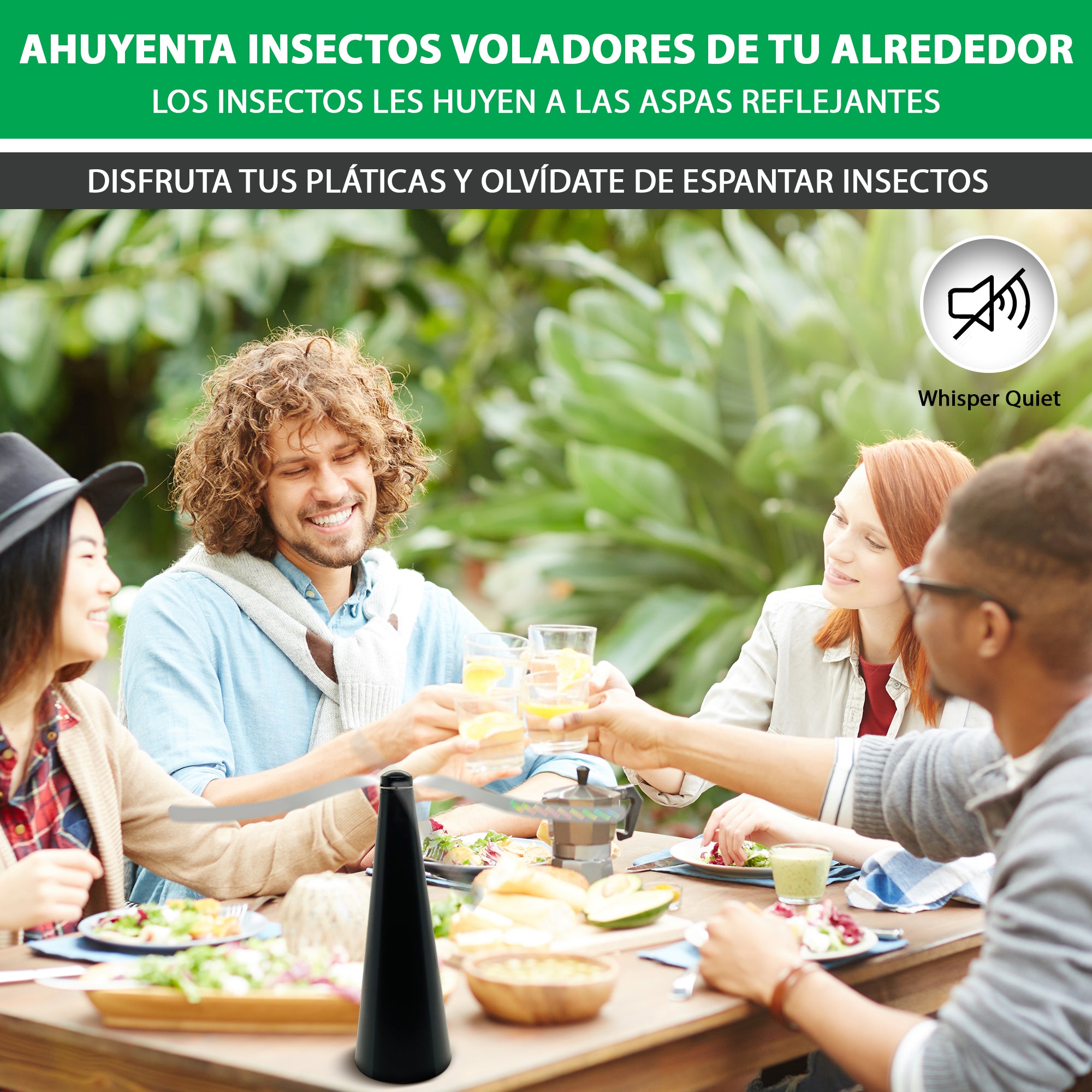 2 - Pack Abanico Repelente de Moscas, Mosquitos y Plagas - Fly Away Products