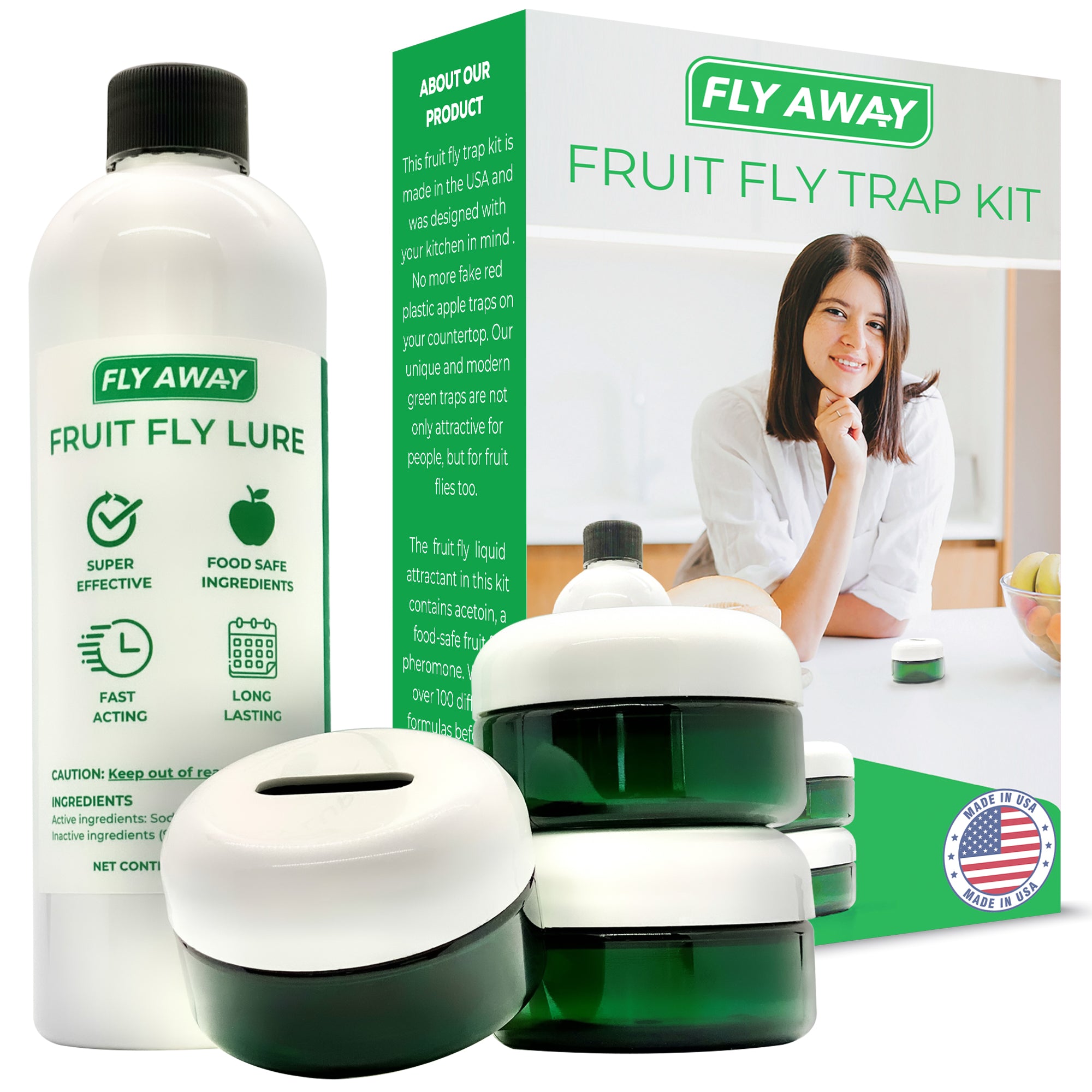 Fly Away Fruit Fly Trap Products - Made in the USA