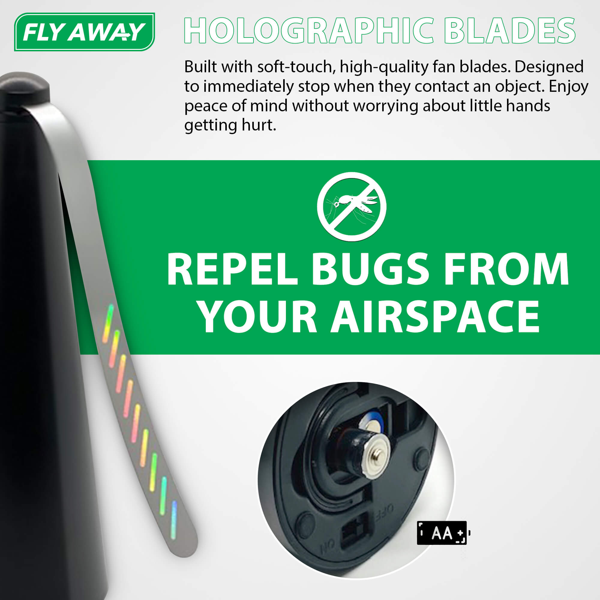 Fly, Mosquito, and Pest Repellent Fan - Fly Away Products