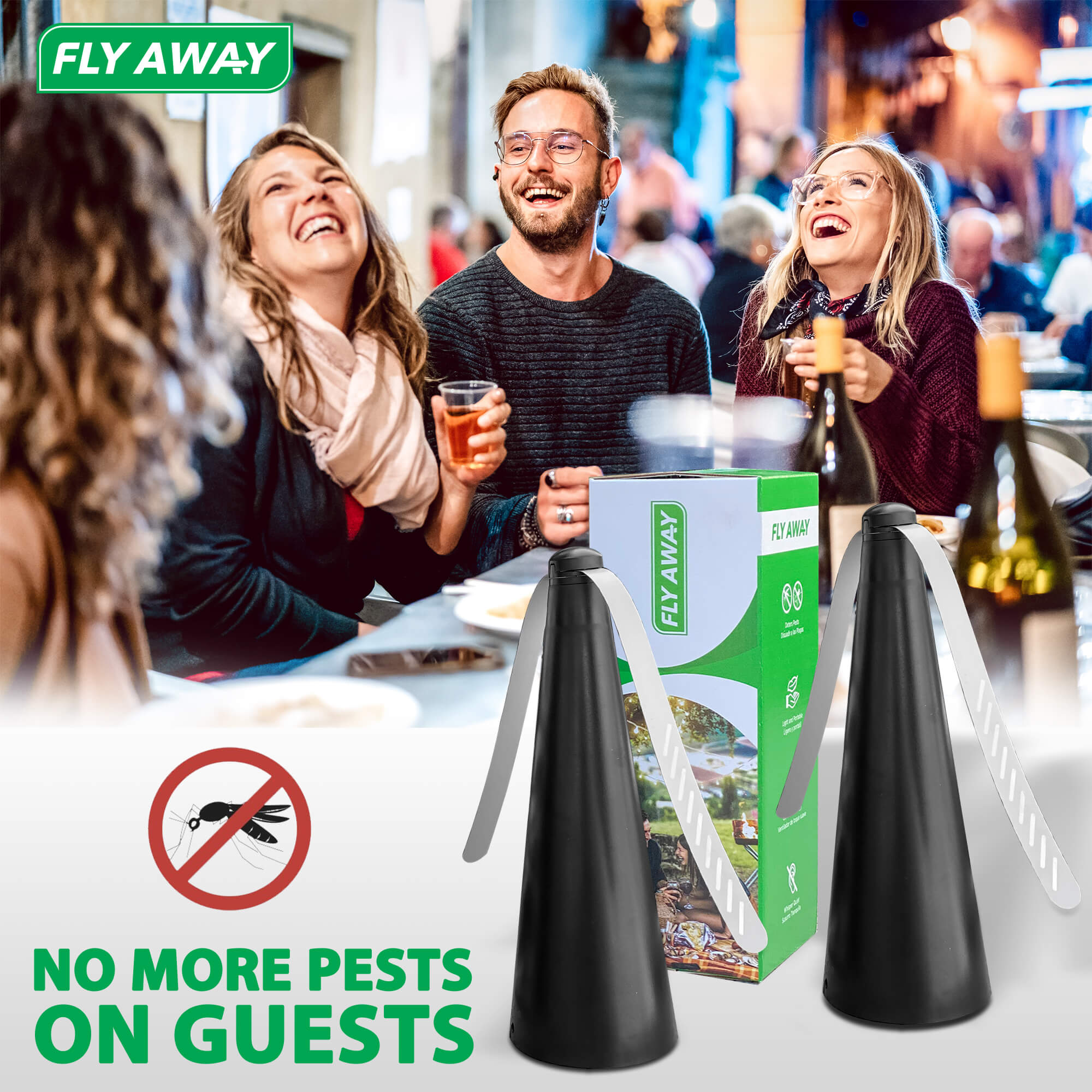 2 - Pack Fly, Mosquito, and Pest Repellent Fan - Fly Away Products