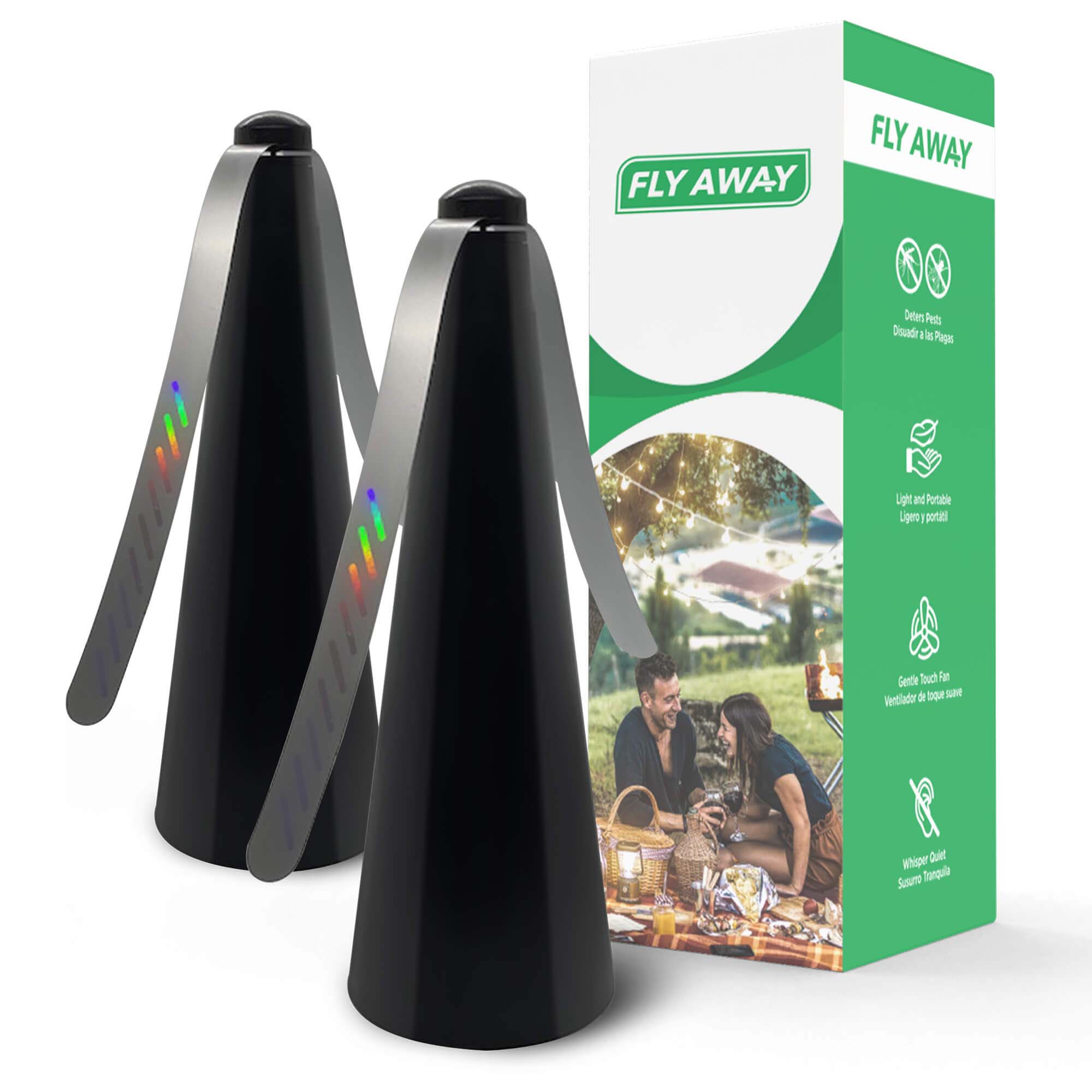 2 - Pack Fly, Mosquito, and Pest Repellent Fan - Fly Away Products