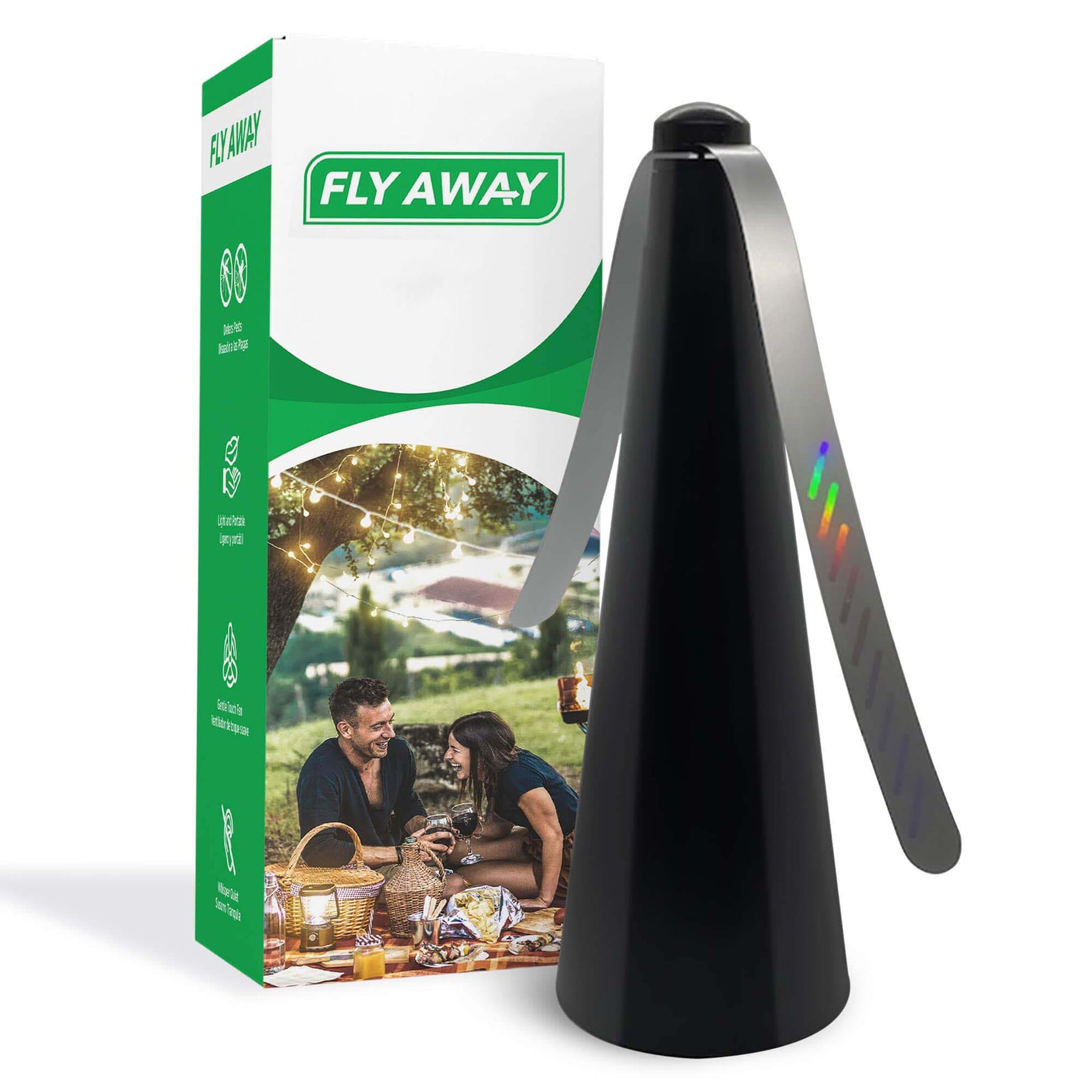 The Best tabletop Fly Fan to Keep Pests off Food. Silent & Safe.